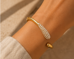 Aurora Pearl Open Cuff Bracelet