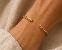 Luna Gold Open Cuff Bracelet