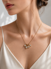 Celestial Crystal Charm Necklace