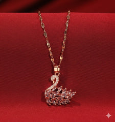 Millenia Dancing Swan Necklace