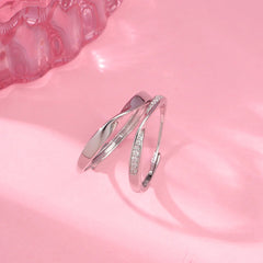 Boundless Infinity White Loop Ring