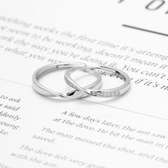 Boundless Infinity White Loop Ring