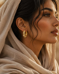 Aurielle Crystal Hoop Earrings