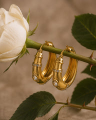 Aurielle Crystal Hoop Earrings