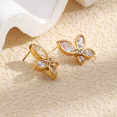 Geo Flower Earrings