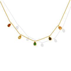 Rainbow Drop Necklace