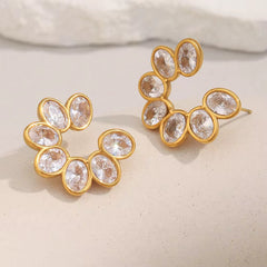 Evening Bloom Hoops