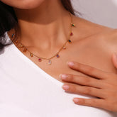 Rainbow Zircon Choker