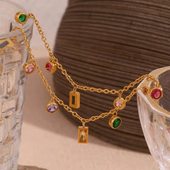Rainbow Zircon Choker