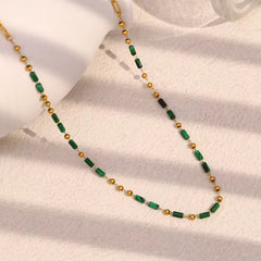 Emerald Bead Choker