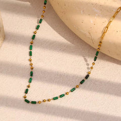Emerald Bead Choker
