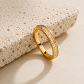 Golden Channel Ring