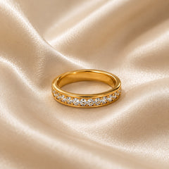 Golden Channel Ring