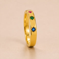 Rainbow Stone Ring