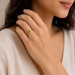 Rainbow Stone Ring