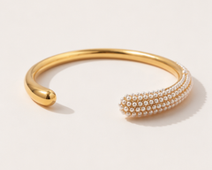 Aurora Pearl Open Cuff Bracelet