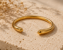 Luna Gold Open Cuff Bracelet