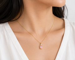 Blush Pink Crystal Charm