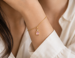 Blush Pink Crystal Charm