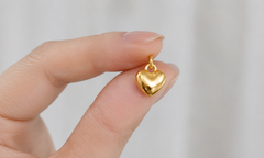 Classic Gold Heart Charm