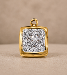Shimmer Zircon Charm