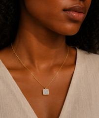Shimmer Zircon Charm