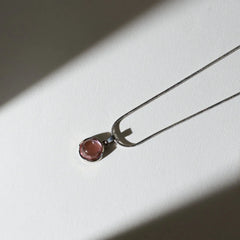 Moon Stone Healing Silver Chain