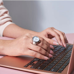 Girl Boss Salty Watch Ring - Silver