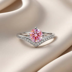 Sweetheart Rosé Curve Ring