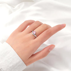 Sweetheart Rosé Curve Ring