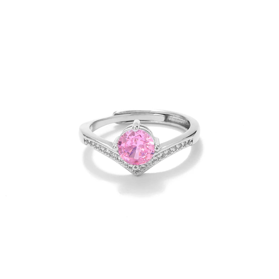 Sweetheart Rosé Curve Ring