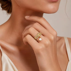Pearl Cascade Ring