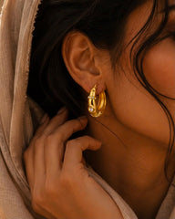 Aurielle Crystal Hoop Earrings