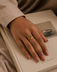 Serpentina Emerald Open Ring