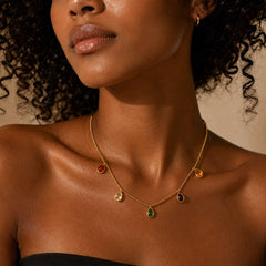 Rainbow Drop Necklace