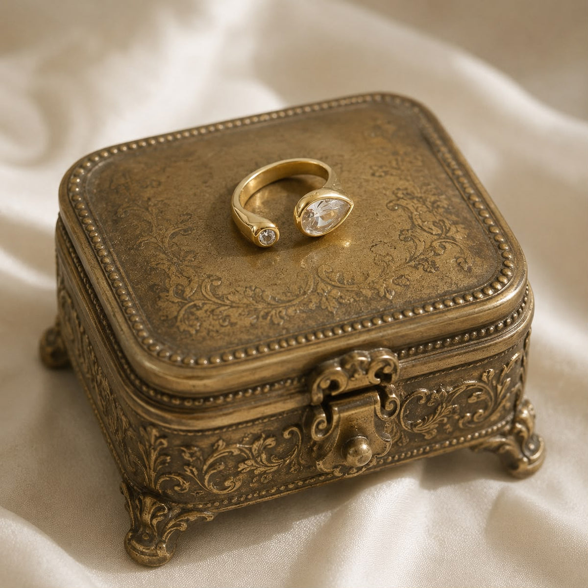 Twin Drop Ring