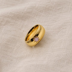 Solo Stone Band Ring
