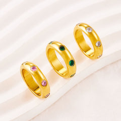 Trio Gem Stack Ring