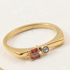 Ruby Duo  Ring