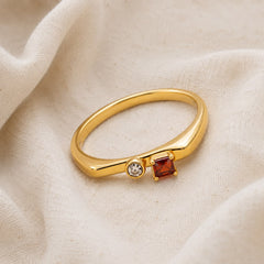 Ruby Duo  Ring