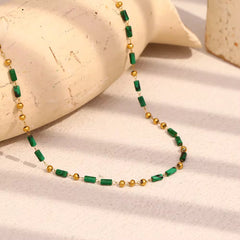 Emerald Bead Choker