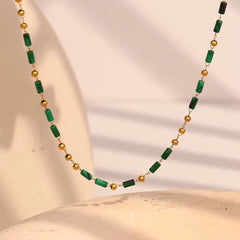 Emerald Bead Choker