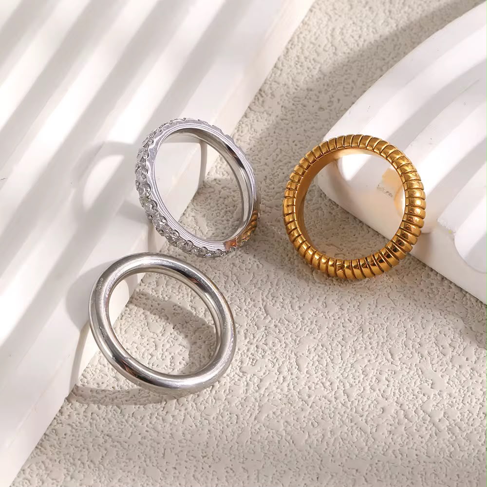 Stripe Trio Ring