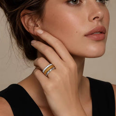 Stripe Trio Ring