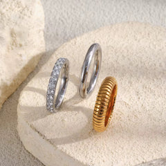 Stripe Trio Ring