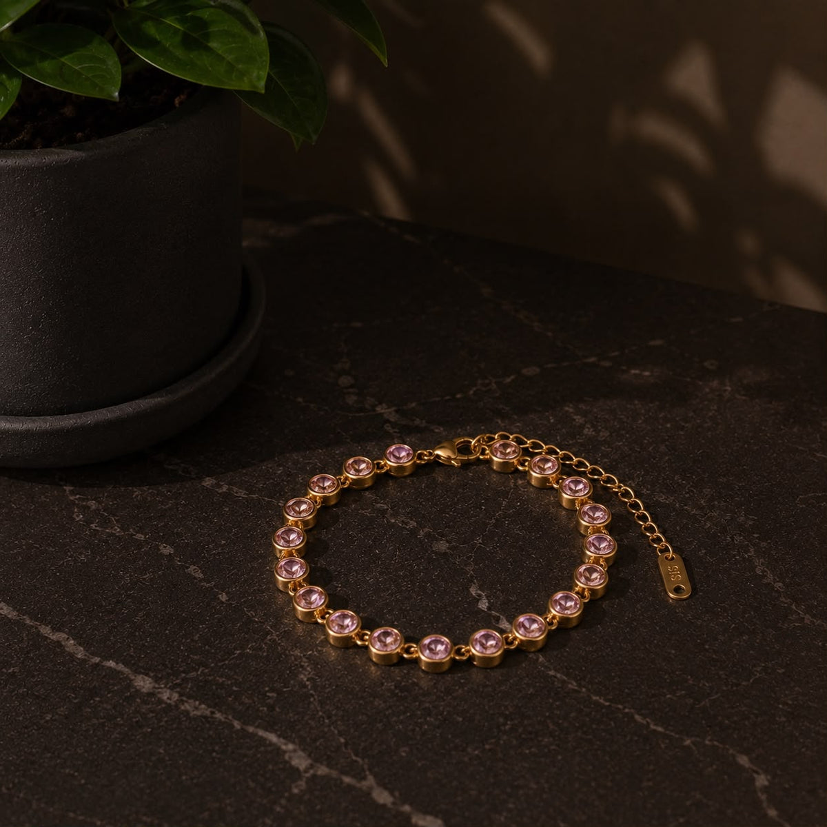 Blush Round Bracelet