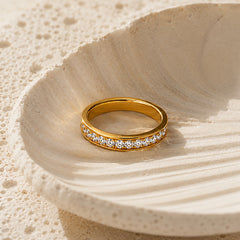 Golden Channel Ring