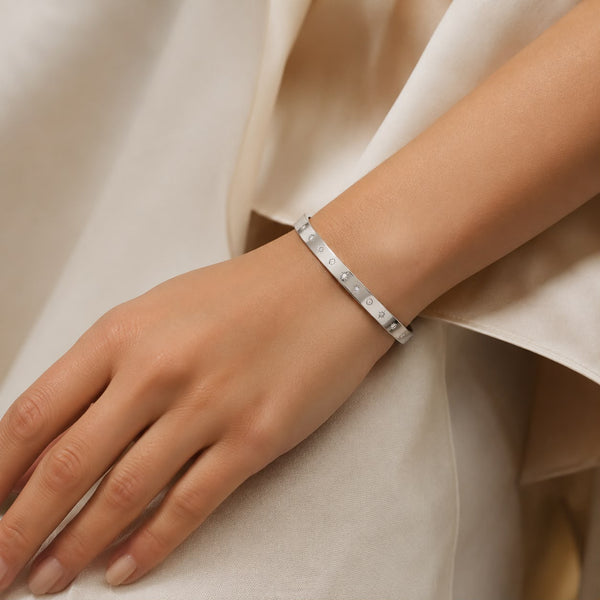Celestial Crystal Cuff Bracelet