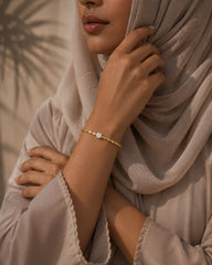 Golden Teardrop cuff