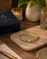 Golden Teardrop cuff